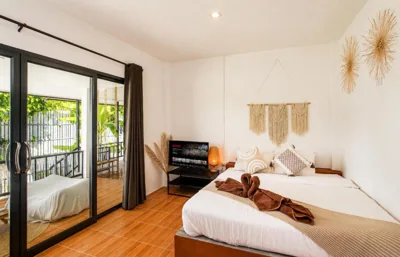 Casa Palma - Peaceful Retreat - 2mn ZenBeach - Srithanu Center - Double King Bed – 写真 7